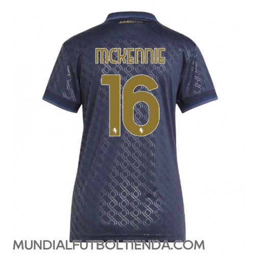 Camiseta Juventus Weston McKennie #16 Tercera Equipación Replica 2024-25 para mujer mangas cortas